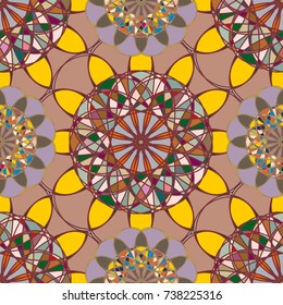 Abstract color seamless pattern for new background.