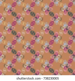 Abstract color seamless pattern for new background.