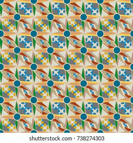 Abstract color seamless pattern for new background.