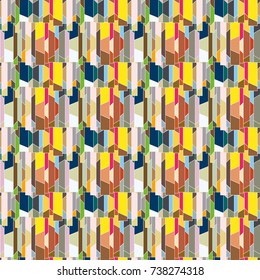 Abstract color seamless pattern for new background.
