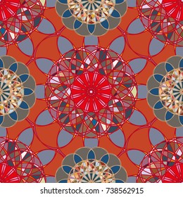 Abstract color seamless pattern for new background.
