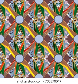 Abstract color seamless pattern for new background.