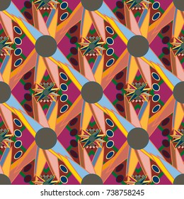 Abstract color seamless pattern for new background.
