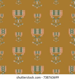 Abstract color seamless pattern for new background.