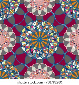 Abstract color seamless pattern for new background.