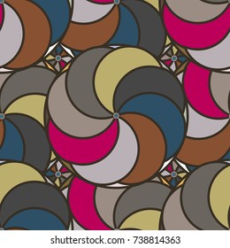 Abstract color seamless pattern for new background.