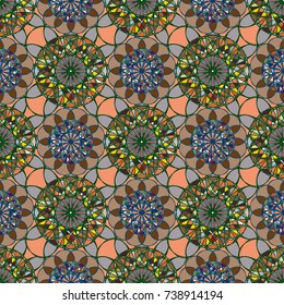 Abstract color seamless pattern for new background.