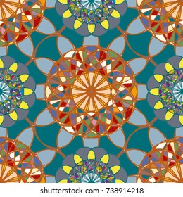 Abstract color seamless pattern for new background.