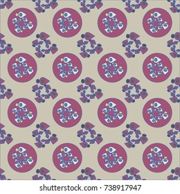 Abstract color seamless pattern for new background.