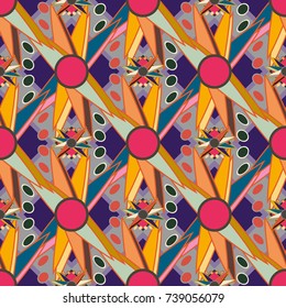 Abstract color seamless pattern for new background.