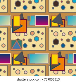 Abstract color seamless pattern for new background.