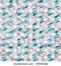 Abstract color seamless pattern for new background.