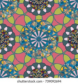 Abstract color seamless pattern for new background.