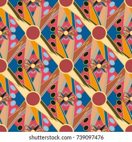 Abstract color seamless pattern for new background.