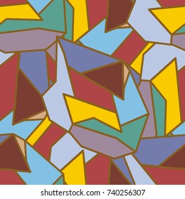 Abstract color seamless pattern for new background.