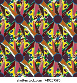Abstract color seamless pattern for new background.