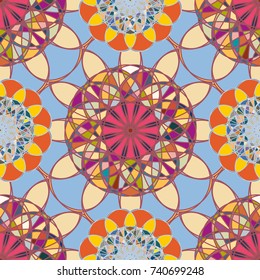 Abstract color seamless pattern for new background.
