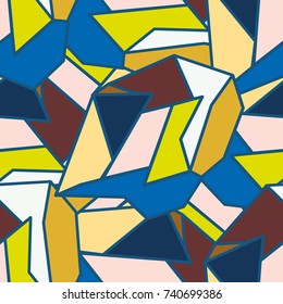 Abstract color seamless pattern for new background.