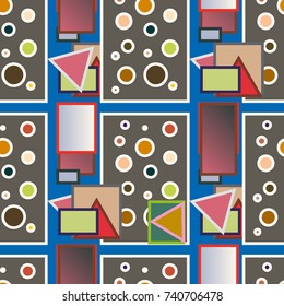 Abstract color seamless pattern for new background.