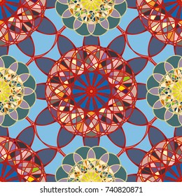 Abstract color seamless pattern for new background.