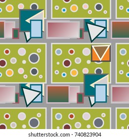 Abstract color seamless pattern for new background.