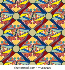 Abstract color seamless pattern for new background.