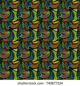 Abstract color seamless pattern for new background.