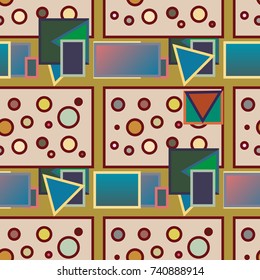 Abstract color seamless pattern for new background.
