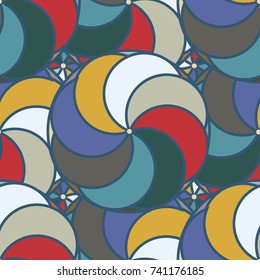 Abstract color seamless pattern for new background.