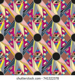 Abstract color seamless pattern for new background.