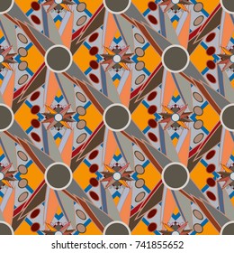 Abstract color seamless pattern for new background.