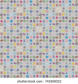 Abstract color seamless pattern for new background.