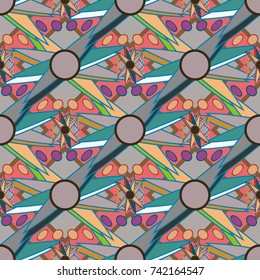 Abstract color seamless pattern for new background.
