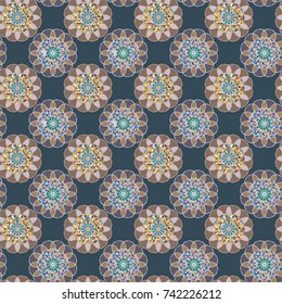 Abstract color seamless pattern for new background.