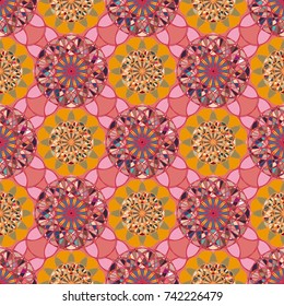 Abstract color seamless pattern for new background.