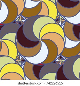 Abstract color seamless pattern for new background.