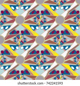 Abstract color seamless pattern for new background.