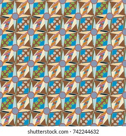 Abstract color seamless pattern for new background.