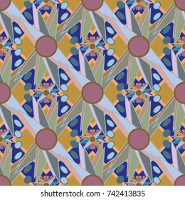 Abstract color seamless pattern for new background.