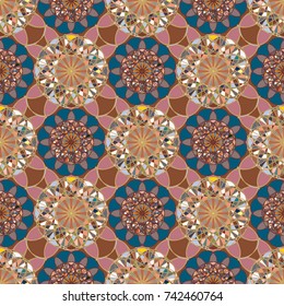 Abstract color seamless pattern for new background.