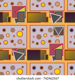 Abstract color seamless pattern for new background.