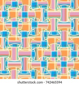 Abstract color seamless pattern for new background.