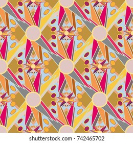Abstract color seamless pattern for new background.