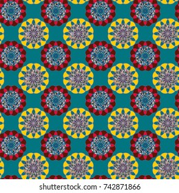 Abstract color seamless pattern for new background.