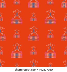 Abstract color seamless pattern for new background.