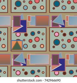 Abstract color seamless pattern for new background.