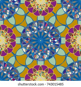 Abstract color seamless pattern for new background.