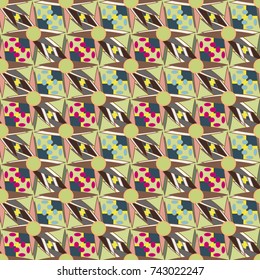 Abstract color seamless pattern for new background.