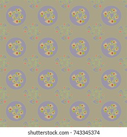 Abstract color seamless pattern for new background.