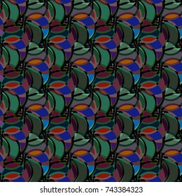Abstract color seamless pattern for new background.
